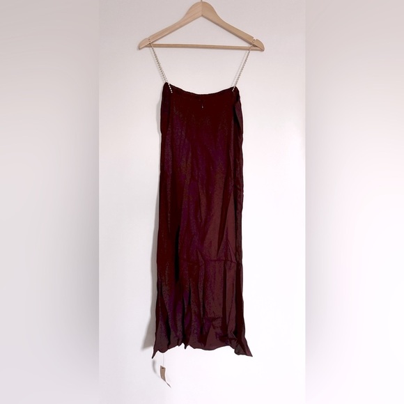 Reformation Gray Dress in Burgundy Size 2‎ - Picture 3 of 5
